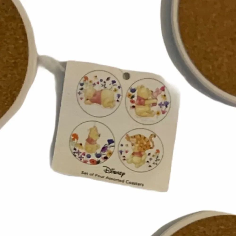 Set of 4 Ceramic Disney Winnie The Pooh Coasters - Picture 3 of 4